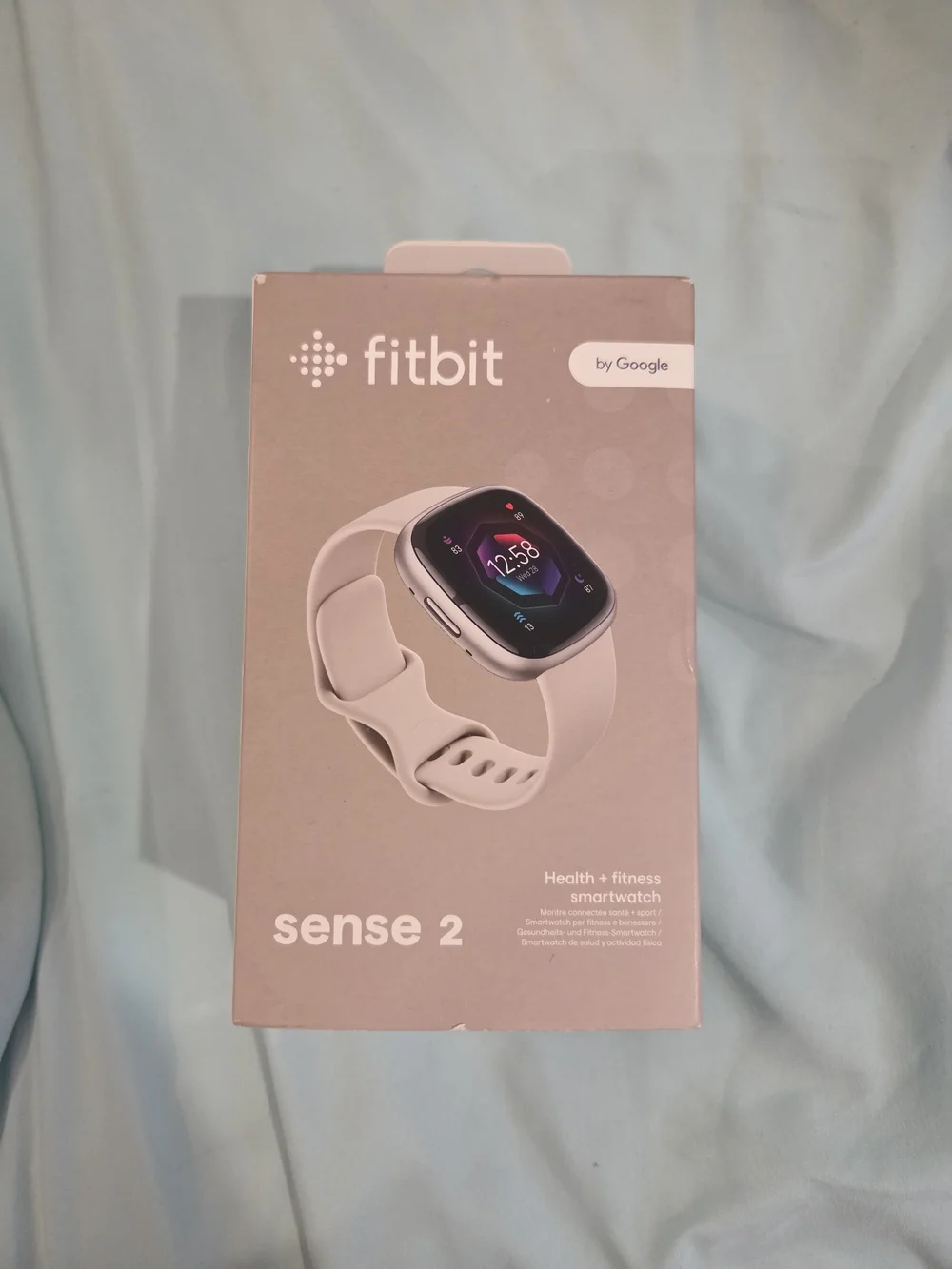 fitbit Sense 2 Pink Smartwatch with Light Pink Band